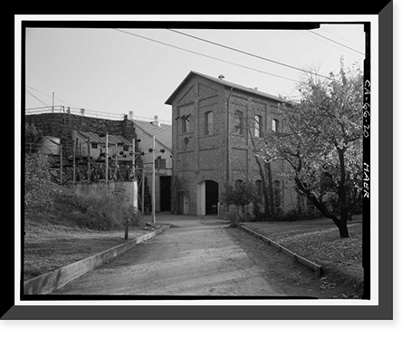 Folsom Powerhouse, Adjacent to American River, Folsom vicinity, Sacramento County, CA - 20, Antique Poster