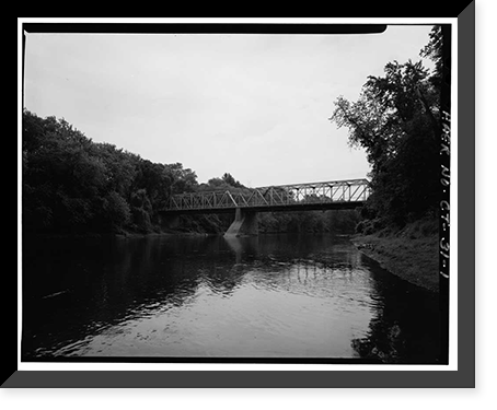 Palisado Avenue Bridge, Spanning Farmington River at State Route 159, Windsor, Hartford County, CT, Historic Print