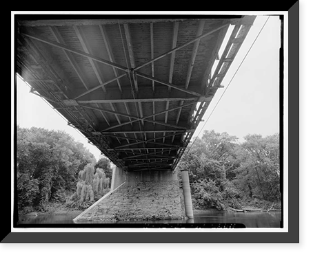 Palisado Avenue Bridge, Spanning Farmington River at State Route 159, Windsor, Hartford County, CT - 11, Antique Print