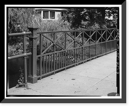 West Main Street Bridge, Spanning Wepawaug River, Milford, New Haven County, CT - 9, Vintage Print