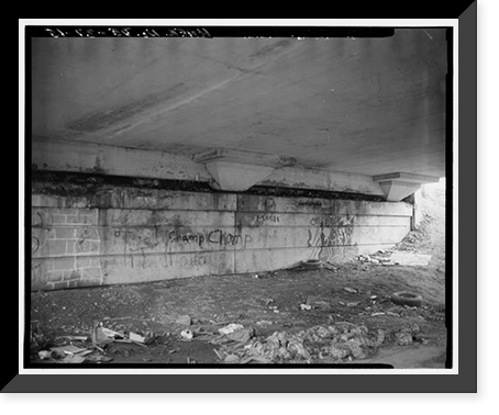 Heald Street Bridge, Spanning Conrail Railroad on South Heald Street (U, Wilmington vicinity, New Castle County, DE - 15, Antique Print