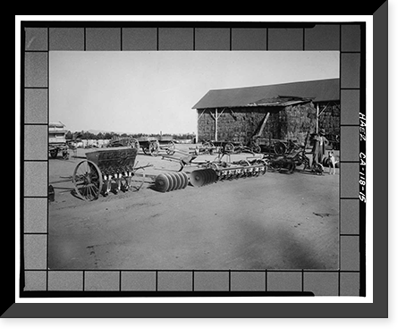 Historic Framed Print, California Citrus Heritage Recording Project, Riverside, Riverside County, CA - 15,  17-7/8" x 21-7/8"
