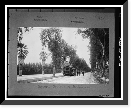 Historic Framed Print, California Citrus Heritage Recording Project, Riverside, Riverside County, CA - 16,  17-7/8" x 21-7/8"