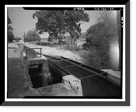 Gage Irrigation Canal, Running from Santa Ana River to Arlington Heights, Riverside, Riverside County, CA - 32 Classic, Historic Reproduction
