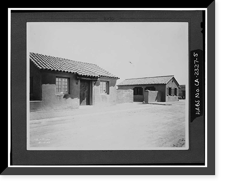 Garage Block Building, 6033 Paseo Delicias, Rancho Santa Fe, San Diego County, CA - 5, Antique Print
