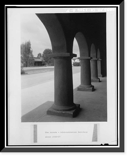 Santa Fe Land Improvement Company, Administration Building, 6009 Paseo Delicias, Rancho Santa Fe, San Diego County, CA - 5, Antique Print