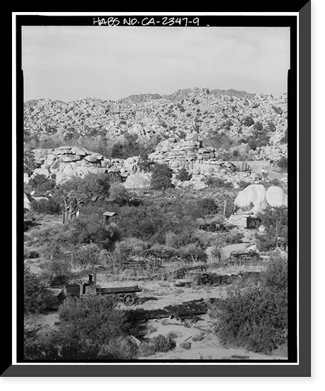 Desert Queen Ranch, Twentynine Palms vicinity, San Bernardino County, CA - 9, Antique Print