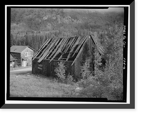 Pawnee Mill Stable & Blacksmith Shop, Poplar Street, South Side, Saint Elmo (historical), Chaffee County, CO - 2, Antique Wall Art
