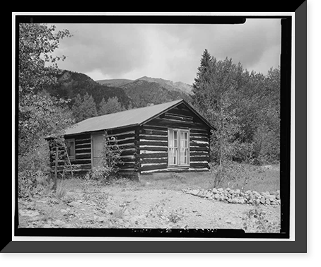 Ennis House, North side, Gunnison Avenue, Saint Elmo (historical), Chaffee County, CO, Antique Print
