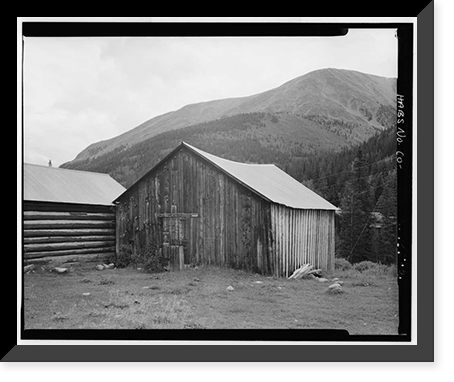 Lowe-Davenport-Ignee House & Barn, South side, Gunnison Avenue, Saint Elmo (historical), Chaffee County, CO - 2, Vintage Wall Art
