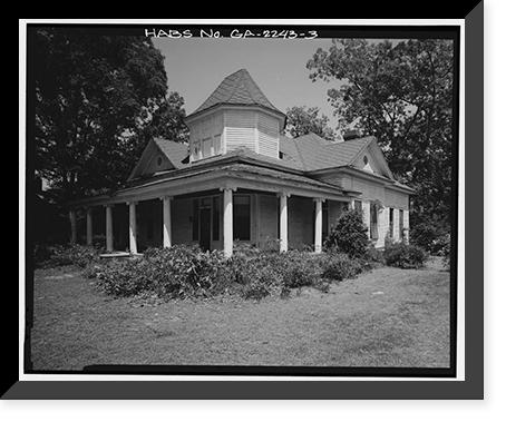 Riddle-Jackson House, 608 Jackson Street, Vidalia, Toombs County, GA - 3, Historic Print