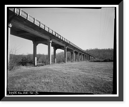 Buffalo River Bridge, Spanning Buffalo River on U.S. Highway 65, Marshall vicinity, Searcy County, AR - 3, Historic Print