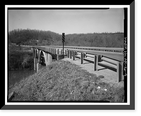 Buffalo River Bridge, Spanning Buffalo River on U.S. Highway 65, Marshall vicinity, Searcy County, AR - 4, Antique Poster