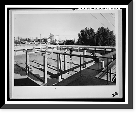 Historic Framed Print, Yuma Main Street Water Treatment Plant, Jones Street at foot of Main Street, Yuma, Yuma County, AZ - 8,  17-7/8" x 21-7/8"