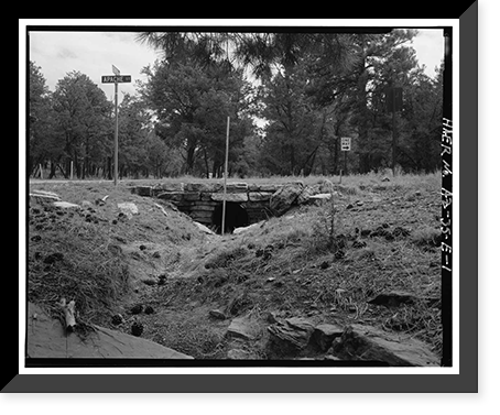 Grand Canyon National Park Roads, Apache Street Headwall No. 1, Grand Canyon Village, Coconino County, AZ, Antique Poster