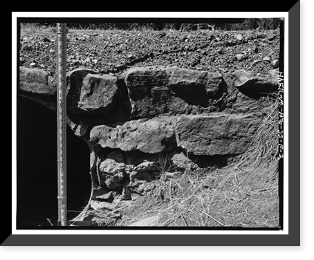 Grand Canyon National Park Roads, Apache Street Headwall No. 2, Grand Canyon Village, Coconino County, AZ - 2, Historic Print