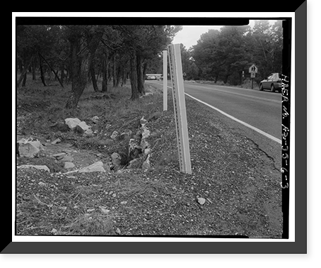 Grand Canyon National Park Roads, Apache Street Headwall No. 3, Grand Canyon Village, Coconino County, AZ - 3, Antique Poster