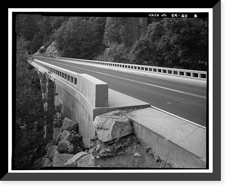 Cascade Creek Bridge, Spanning Cascade Creek on New Big Oak Flat Road, Yosemite Village, Mariposa County, CA - 8, Antique Wall Art
