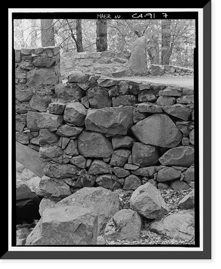 Bridalveil Fall Bridge No. 1, Spanning Bridalveil Creek on carriage road, Yosemite Village, Mariposa County, CA - 7, Vintage Poster