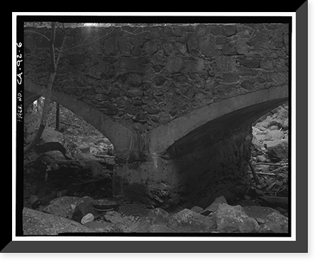 Bridalveil Fall Bridge No. 2, Spanning Bridalveil Creek on carriage road, Yosemite Village, Mariposa County, CA - 6, Historic Reproduction