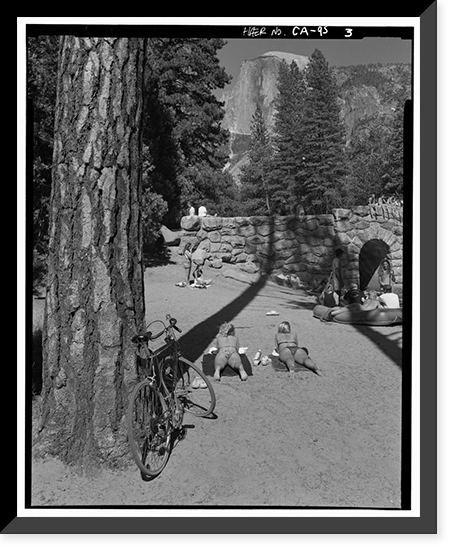 Stoneman Bridge, Spanning Merced River on Stoneman Crossover Road, Yosemite Village, Mariposa County, CA - 3, Vintage Poster