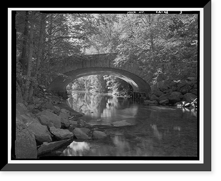Tenaya Creek Bridge, Spanning Tenaya Creek on Mirror Lake Road, Yosemite Village, Mariposa County, CA - 3, Vintage Poster