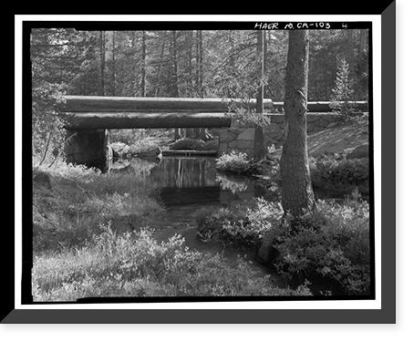 Bridalveil Creek Bridge, Spanning Bridalveil Creek on Glacier Point Road, Yosemite Village, Mariposa County, CA - 4, Vintage Poster