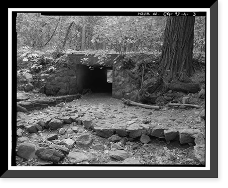 Bridalveil Fall Culverts, Spanning small watercourses on Southside Drive, Yosemite Village, Mariposa County, CA - 3, Vintage Print