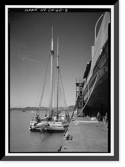 Scow Schooner ALMA, Hyde Street Pier, San Francisco, San Francisco County, CA - 2, Historic Reproduction