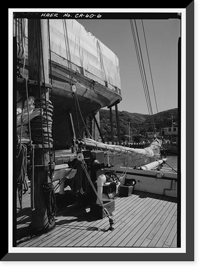 Scow Schooner ALMA, Hyde Street Pier, San Francisco, San Francisco County, CA - 6, Vintage Print