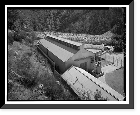 Historic Framed Print, Santa Ana River Hydroelectric System, Redlands vicinity, San Bernardino County, CA - 6,  17-7/8" x 21-7/8"