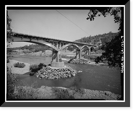 Parks Bar Bridge, Spanning Yuba River at State Highway 20, Smartville vicinity, Yuba County, CA - 9, Antique Poster