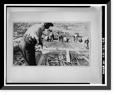 Parks Bar Bridge, Spanning Yuba River at State Highway 20, Smartville vicinity, Yuba County, CA - 48 Classic, Vintage Wall Art