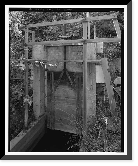 Santa Ana River Hydroelectric System, Sandbox at Breakneck Creek, Redlands vicinity, San Bernardino County, CA - 4, Antique Print
