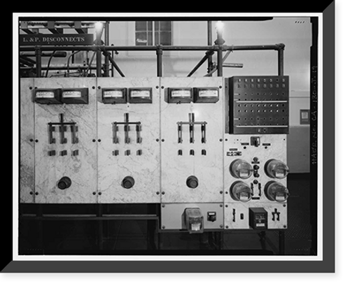 Historic Framed Print, Santa Ana River Hydroelectric System, SAR-1 Powerhouse, Redlands vicinity, San Bernardino County, CA - 19,  17-7/8" x 21-7/8"