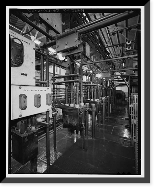 Historic Framed Print, Santa Ana River Hydroelectric System, SAR-1 Powerhouse, Redlands vicinity, San Bernardino County, CA - 22,  17-7/8" x 21-7/8"