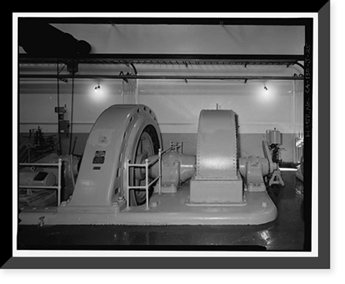 Historic Framed Print, Santa Ana River Hydroelectric System, SAR-1 Powerhouse, Redlands vicinity, San Bernardino County, CA - 25,  17-7/8" x 21-7/8"