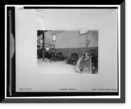Santa Ana River Hydroelectric System, SAR-1 Powerhouse, Redlands vicinity, San Bernardino County, CA - 44, Antique Poster