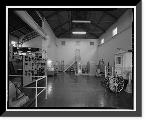Historic Framed Print, Santa Ana River Hydroelectric System, SAR-2 Powerhouse, Redlands vicinity, San Bernardino County, CA - 7,  17-7/8" x 21-7/8"