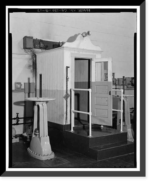Historic Framed Print, Santa Ana River Hydroelectric System, SAR-2 Powerhouse, Redlands vicinity, San Bernardino County, CA - 17,  17-7/8" x 21-7/8"