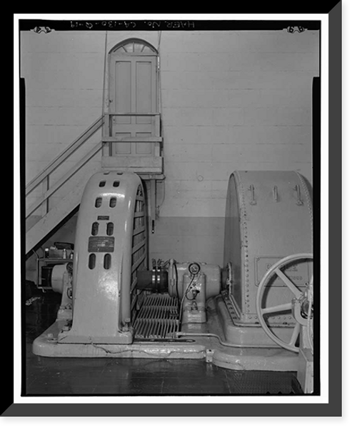 Historic Framed Print, Santa Ana River Hydroelectric System, SAR-2 Powerhouse, Redlands vicinity, San Bernardino County, CA - 19,  17-7/8" x 21-7/8"