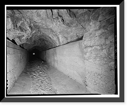 Santa Ana River Hydroelectric System, Abandoned Tunnel, Redlands vicinity, San Bernardino County, CA - 4, Vintage Print