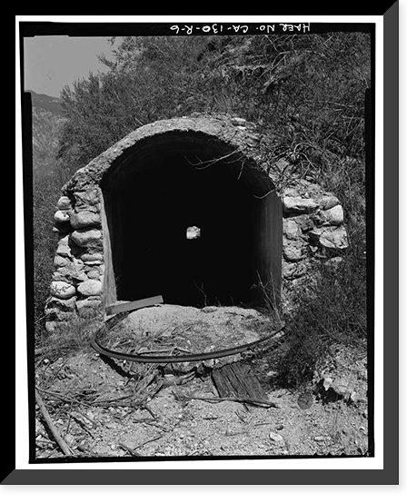 Santa Ana River Hydroelectric System, Abandoned Tunnel, Redlands vicinity, San Bernardino County, CA - 6, Vintage Poster
