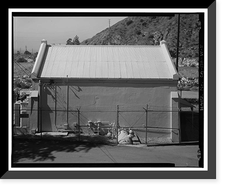 Historic Framed Print, Santa Ana River Hydroelectric System, SAR-3 Powerhouse, San Bernardino National Forest, Redlands vicinity, San Bernardino County, CA - 5,  17-7/8" x 21-7/8"