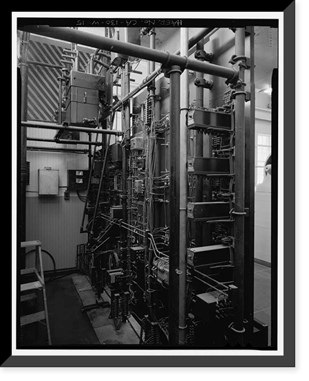 Santa Ana River Hydroelectric System, SAR-3 Powerhouse, San Bernardino National Forest, Redlands vicinity, San Bernardino County, CA - 15, Antique Print