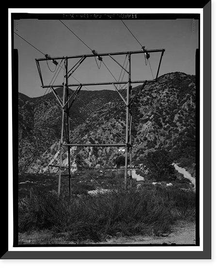 Santa Ana River Hydroelectric System, Transmission Lines, Redlands vicinity, San Bernardino County, CA, Vintage Poster