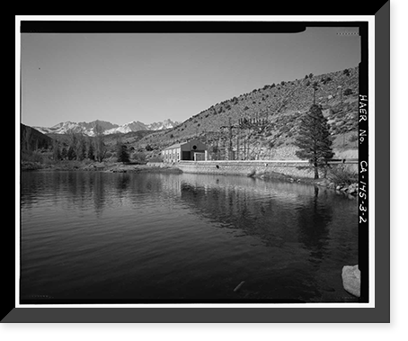 Bishop Creek Hydroelectric System, Plant 3, Bishop Creek, Bishop vicinity, Inyo County, CA - 2, Antique Print