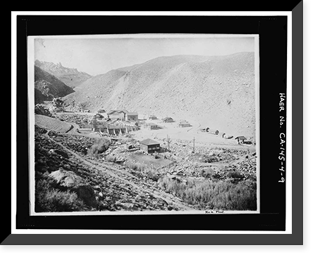Bishop Creek Hydroelectric System, Plant 4, Bishop Creek, Bishop vicinity, Inyo County, CA - 9, Antique Print