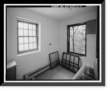 Historic Framed Print, Techwood Homes, Building No. 1, 575-579 Techwood Drive, Atlanta, Fulton County, GA - 11,  17-7/8" x 21-7/8"