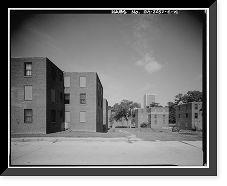 Techwood Homes, Building No. 3, 559 Techwood Drive & 129-135 Merrit Avenue, Atlanta, Fulton County, GA - 14, Antique Print